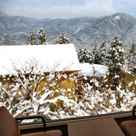 駒ケ岳の雪景色も綺麗。