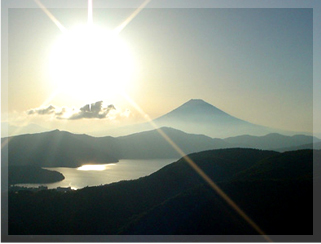 大観山からの富士山の写真